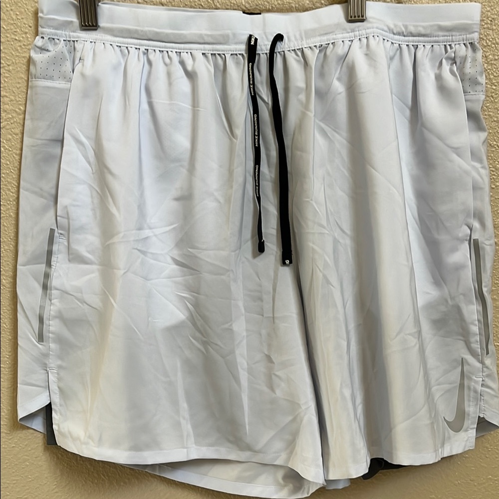 Nike dri-fit light blue Sz XXL  Sport Shorts with long brief draw string pockets